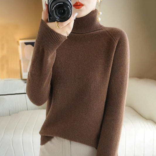 Women's Luxurious Cozy Cashmere Knit Jumper | Ideal for Autumn/Winter