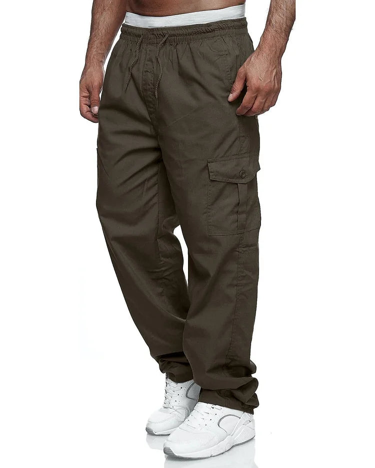 Men's Loose Fit Cargo Pants with Multiple Pockets | Perfect for Casual Days