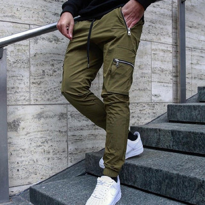 Men's Practical Cargo Pants with Zipper Pockets | Ideal for Everyday Wear