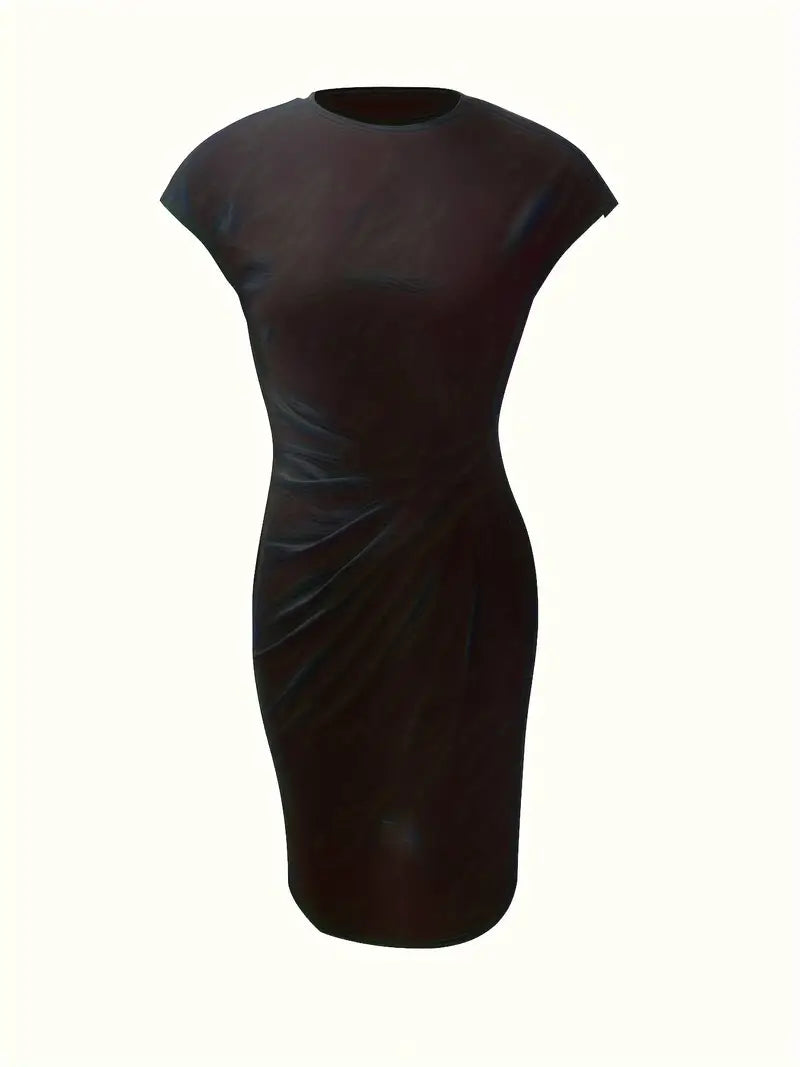 Women's Classic High-Quality Dress with Scoop Neck