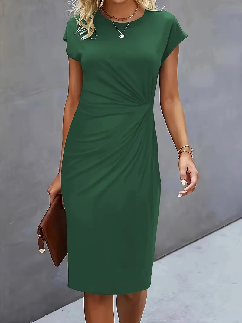 Variant image for Women's Classic High-Quality Dress with Scoop Neck-31
