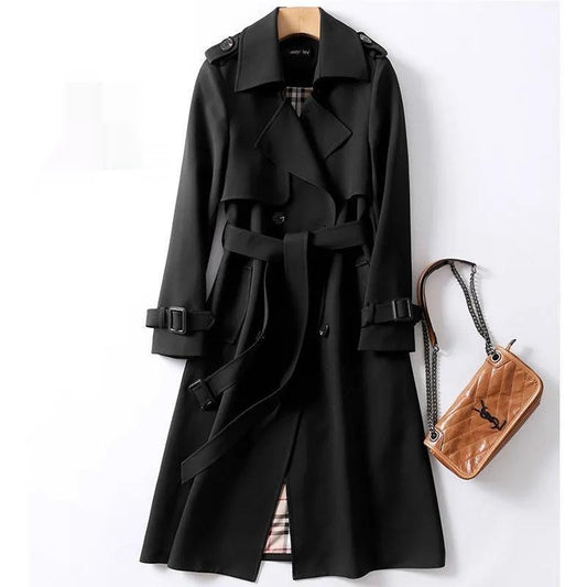 Trench Coat With Belted Design Casual Plus Size For Women | Perfect for Casual Days