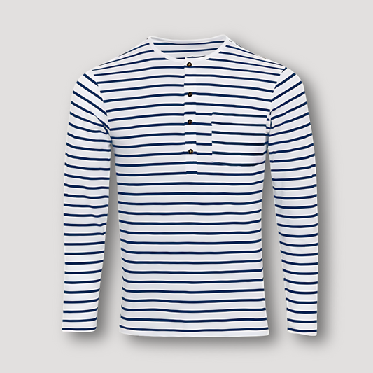 Caleb - Blue Striped Shirt - Casual - Casual Couture- Everyday Wear