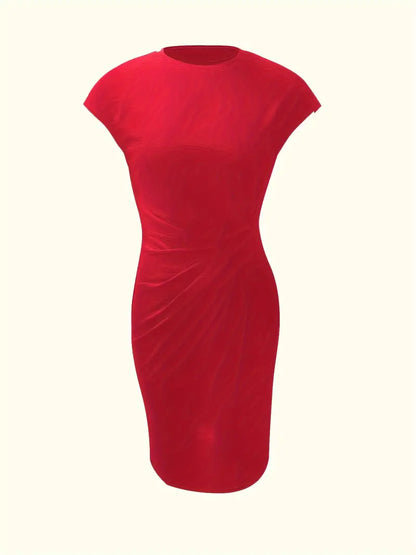 Women's Classic High-Quality Dress with Scoop Neck