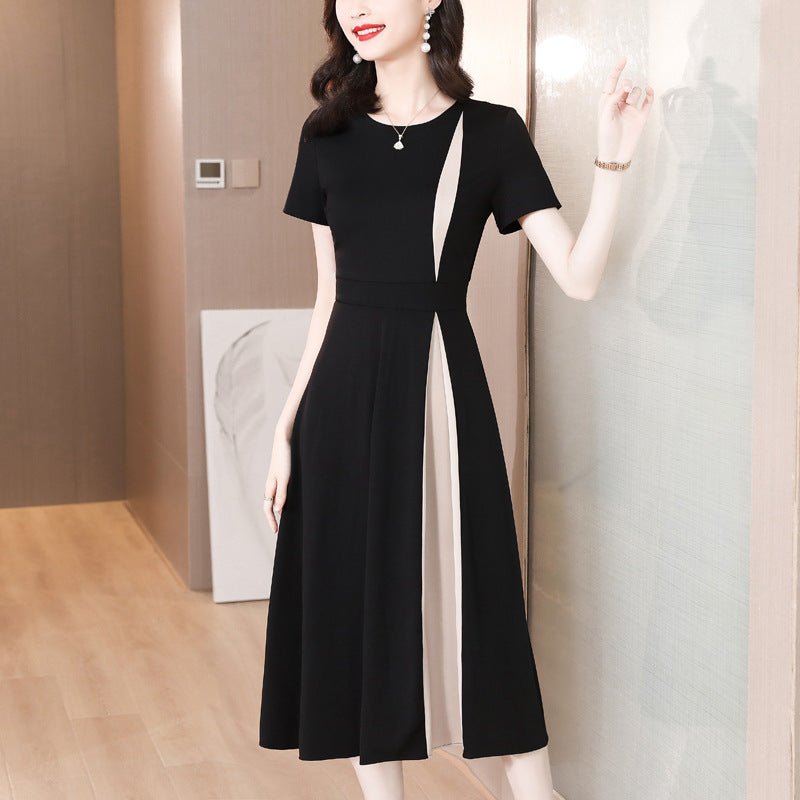 Women's Timeless Elegant Midi Dress with Flattering Fit