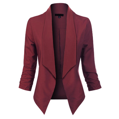 Women's Thin Blazer with Open Front