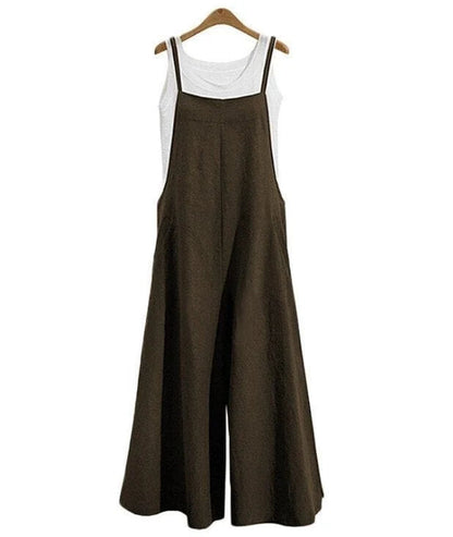 Women's Casual Sleeveless Jumpsuit with Pockets | Ideal for Summer