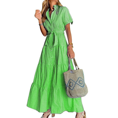 Women's Summer Casual Striped Maxi Dress | Ideal for Summer