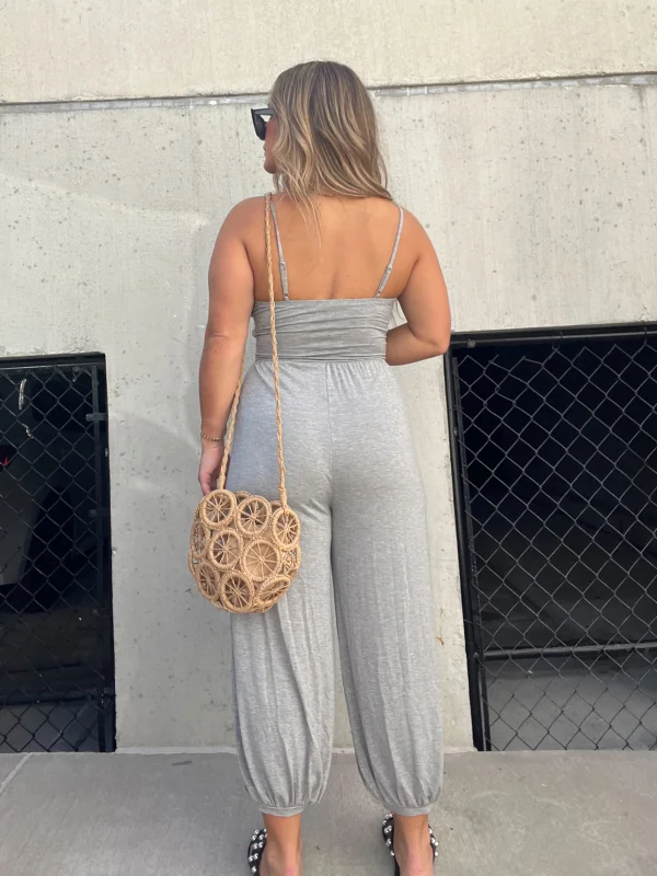 Women's Casual Jumpsuit With V-Neck And Drawstring Closure | Ideal for Summer