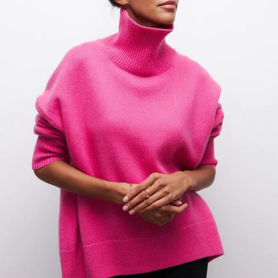 Women's Oversized Turtleneck Jumper | Ideal for Winter