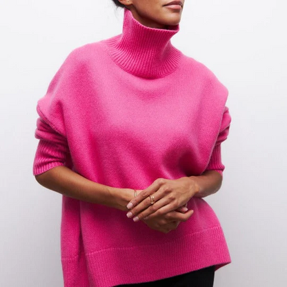 Women's Oversized Turtleneck Jumper | Ideal for Winter