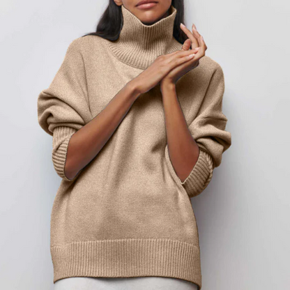 Women's Oversized Turtleneck Jumper | Ideal for Winter
