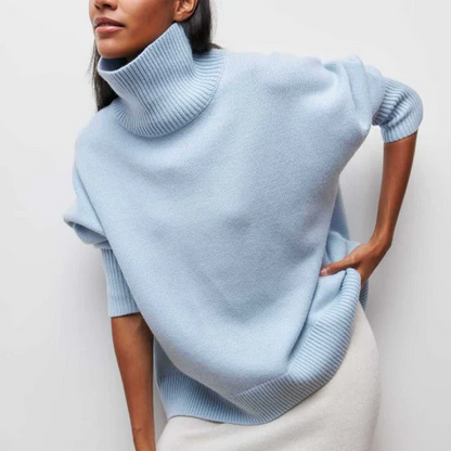 Women's Oversized Turtleneck Jumper | Ideal for Winter