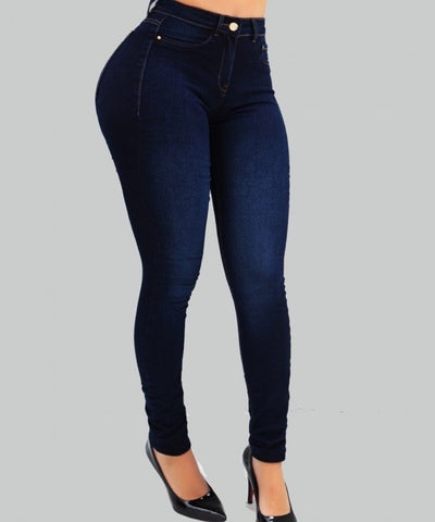 Women's High-Waisted Push Up Pencil Hip Lift Jeans | Perfect for Casual Days