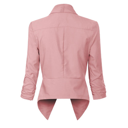 Women's Thin Blazer with Open Front