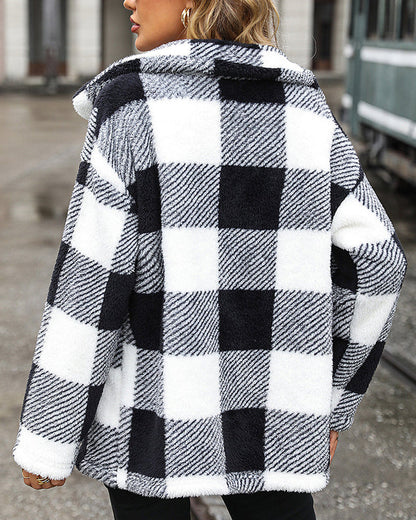 Aileen - Plaid Coat - Chic - High-Quality Modern Style - Ideal for Autumn