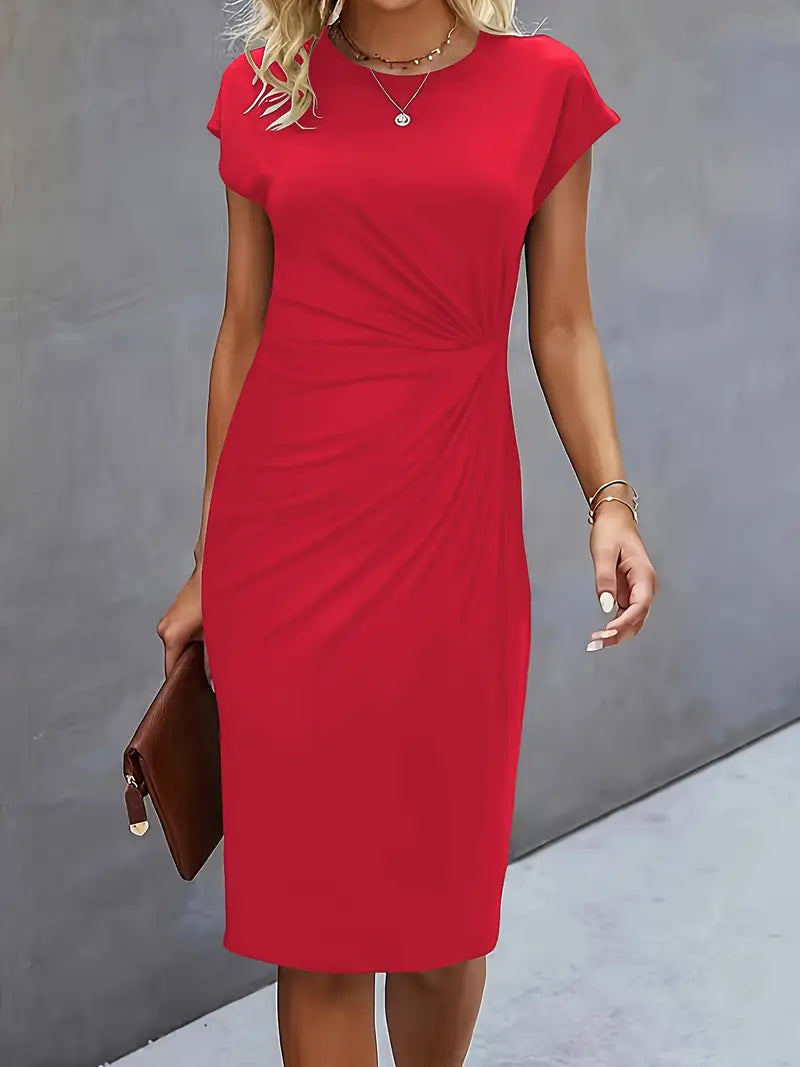 Women's Classic High-Quality Dress with Scoop Neck