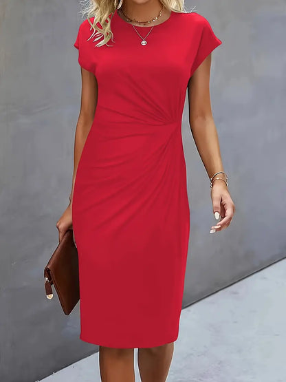 Women's Classic High-Quality Dress with Scoop Neck