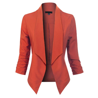 Women's Thin Blazer with Open Front