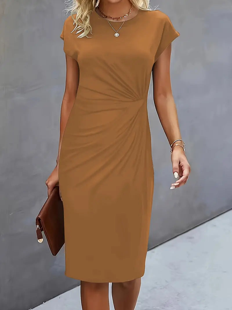Variant image for Women's Classic High-Quality Dress with Scoop Neck-19