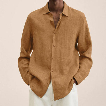 Variant image for Men's Elegant Linen Shirt with Versatile Design for All Occasions-57