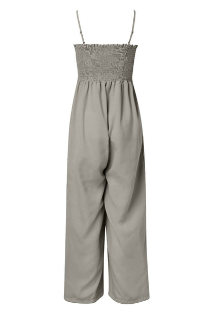 Women's Casual Sleeveless Summer Jumpsuit with Pockets | Ideal for Summer