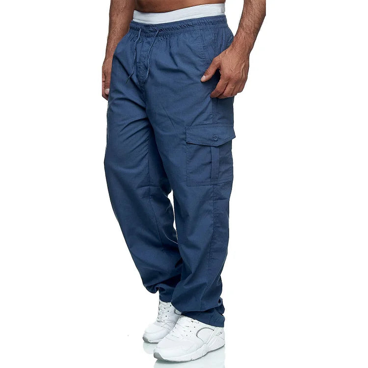 Men's Loose Fit Cargo Pants with Multiple Pockets | Perfect for Casual Days