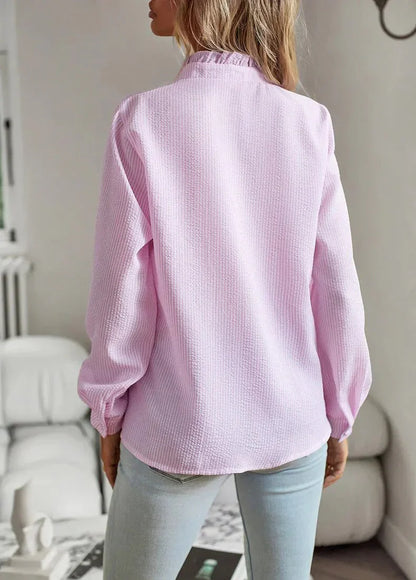 Women's Elegant High-Quality Long Sleeve Blouse with Chic Cut