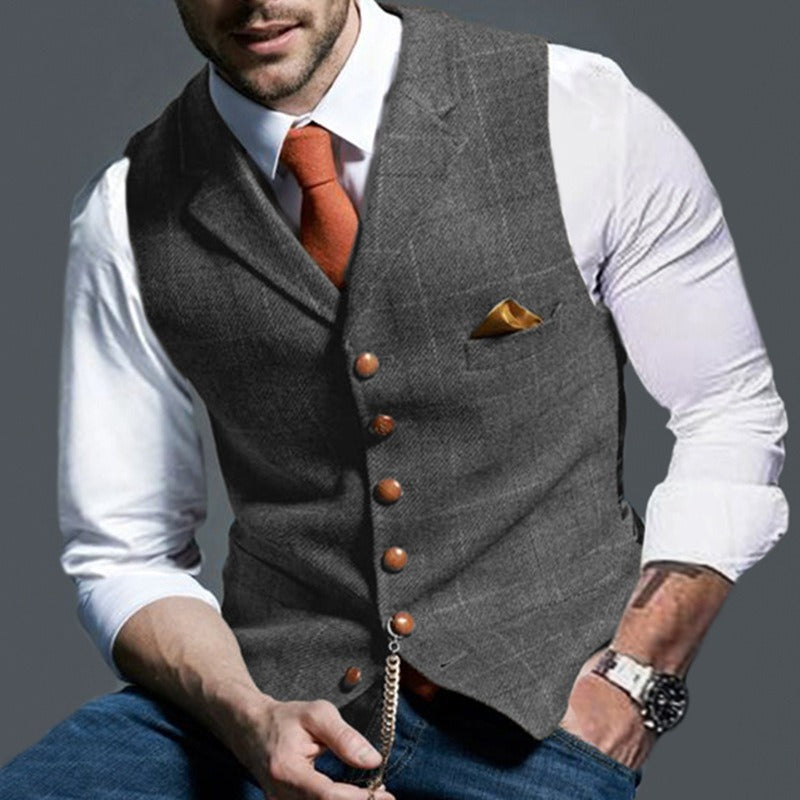 Men's V-Neck Classic Vest