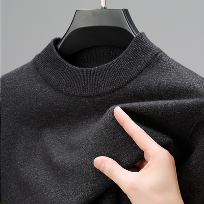 Men's Solid Colour Cashmere Jumper | Ideal for Winter