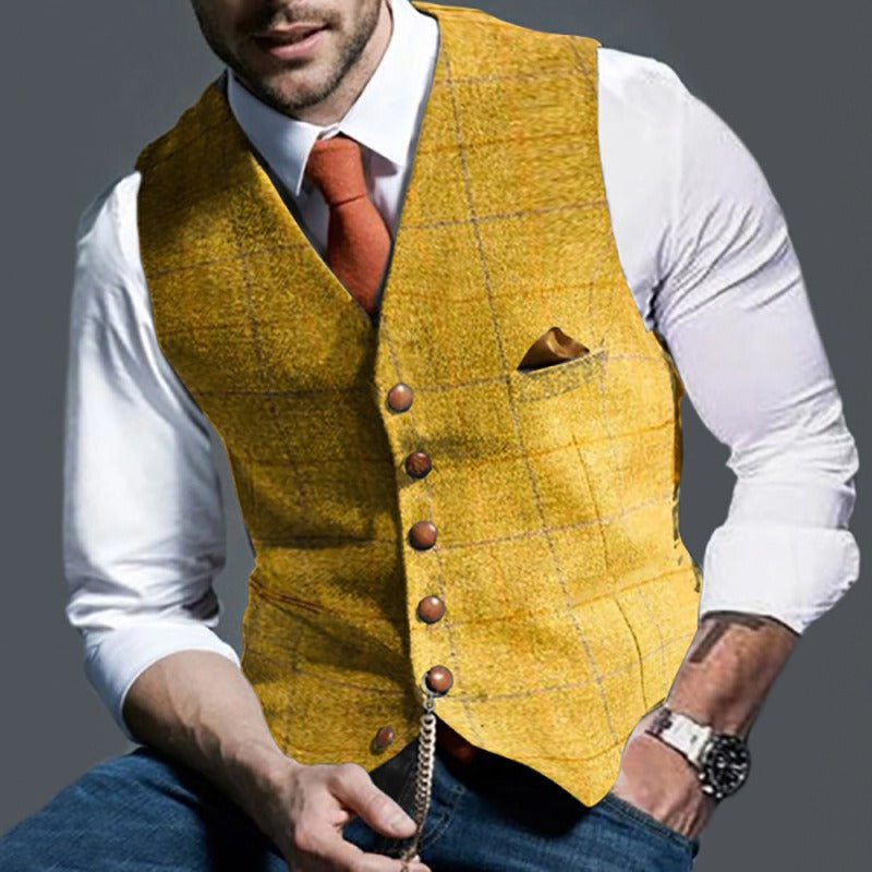 Men's V-Neck Classic Vest