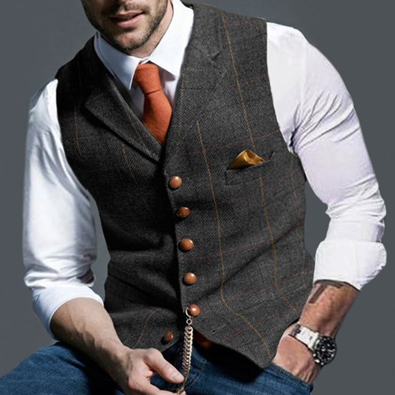 Men's V-Neck Classic Vest