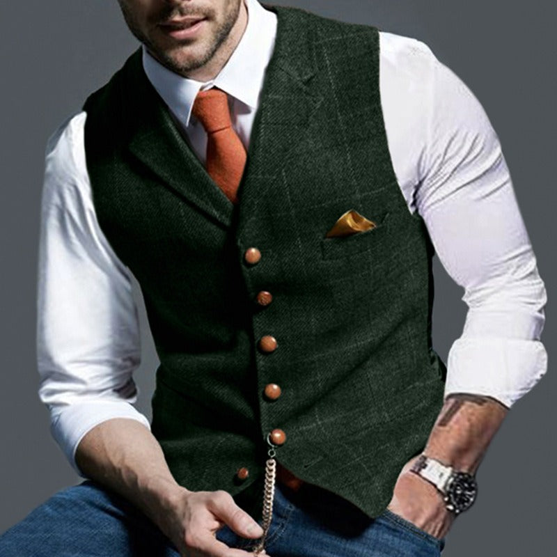 Men's V-Neck Classic Vest