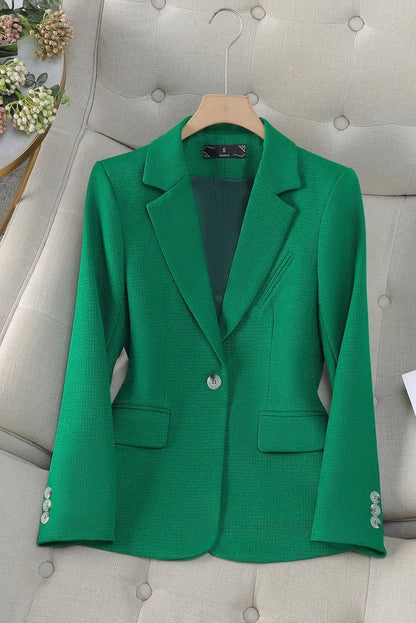 Women's Fitted Blazer in Solid Colour with Buttons and Pockets | Perfect for Casual days
