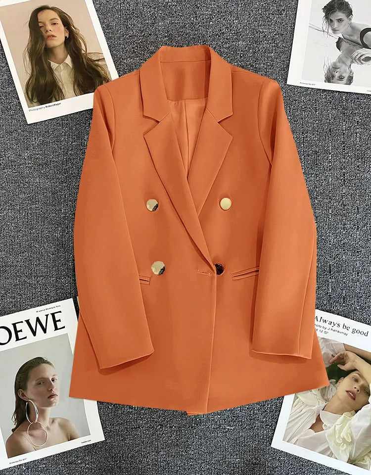 Women's Comfortable Loose Fit Blazer with Buttons | Perfect for Casual Days