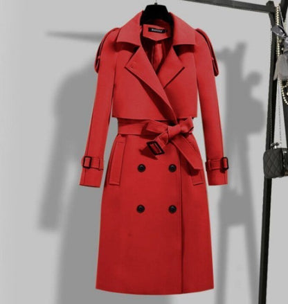 Trench Coat With Belted Design Casual Plus Size For Women | Perfect for Casual Days