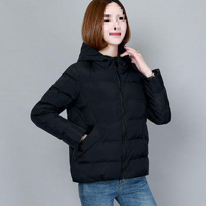 Women's Elegant Solid-Colour Ribbed Quilted Jacket with Zip Fastening | Ideal for Autumn/Winter
