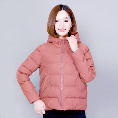 Women's Elegant Solid-Colour Ribbed Quilted Jacket with Zip Fastening | Ideal for Autumn/Winter
