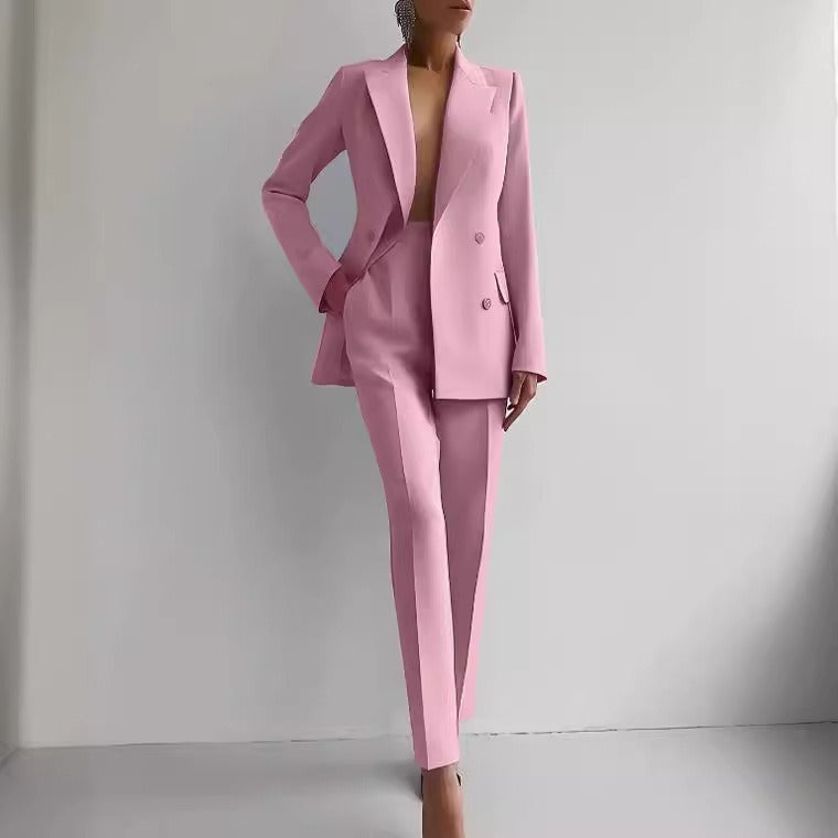 Women's Elegant Office Blazer and Pants Co ords Set | Ideal for Spring/Summer