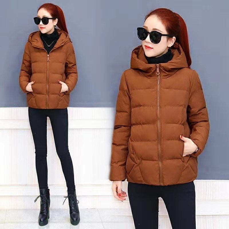 Women's Elegant Solid-Colour Ribbed Quilted Jacket with Zip Fastening | Ideal for Autumn/Winter