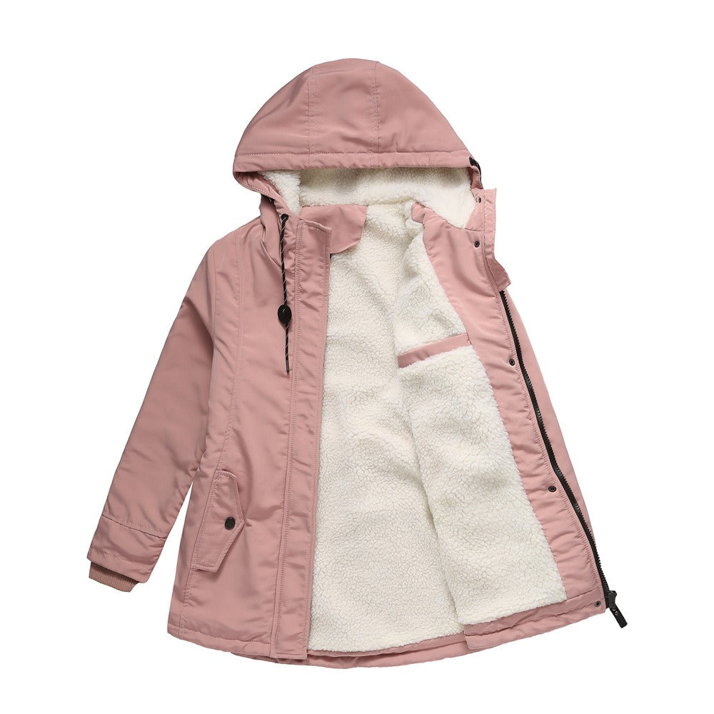 Winter Jacket With Fleece And Capuchon Elegant Parka For Women | Ideal for Winter