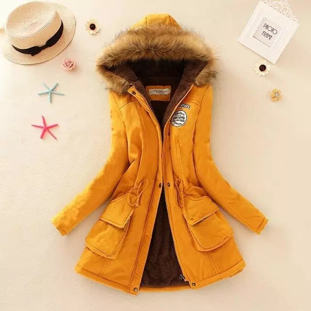 Women's Parka Jacket with Hood