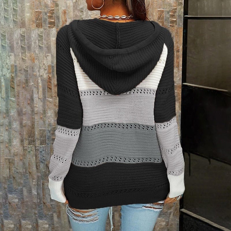 Vivian - Hooded Sweater - Chic - Timeless Style - Ideal for Winter