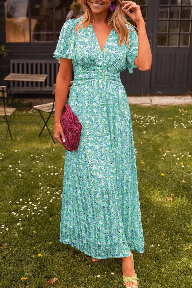 Variant image for Women's Elegant Lightweight Maxi Dress with Floral Design-16