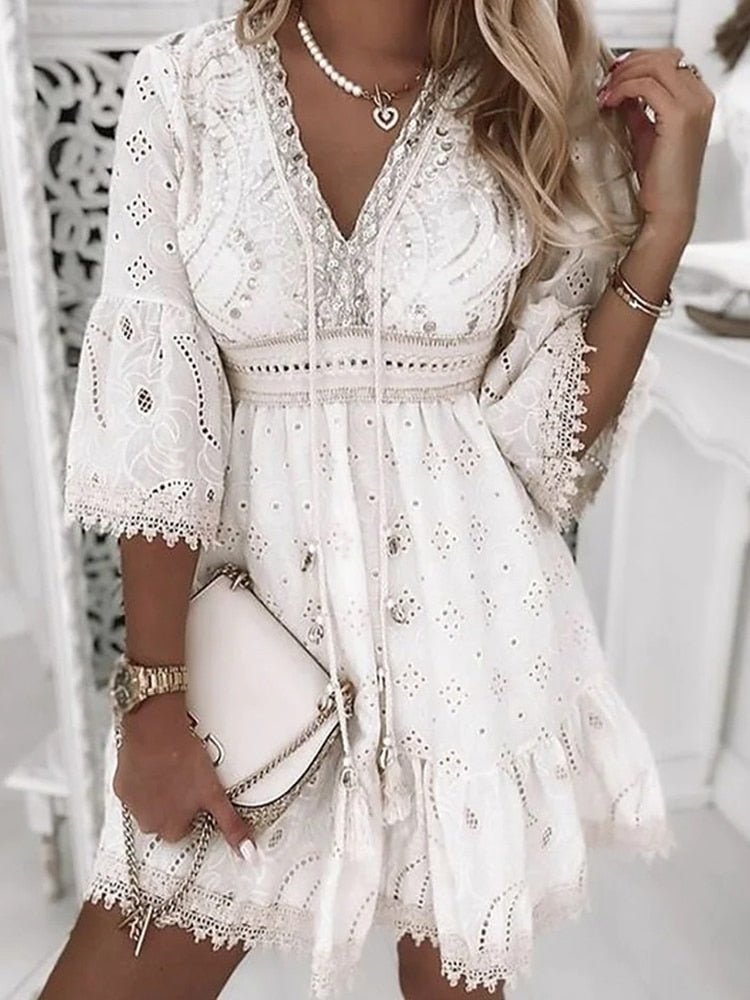 Women's Elegant Lightweight Dress with Breathable Fabric