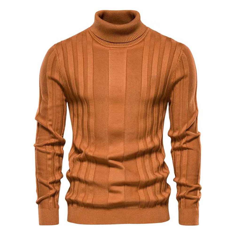 Men's Slim Fit Turtleneck Knit Jumper | Ideal for Winter