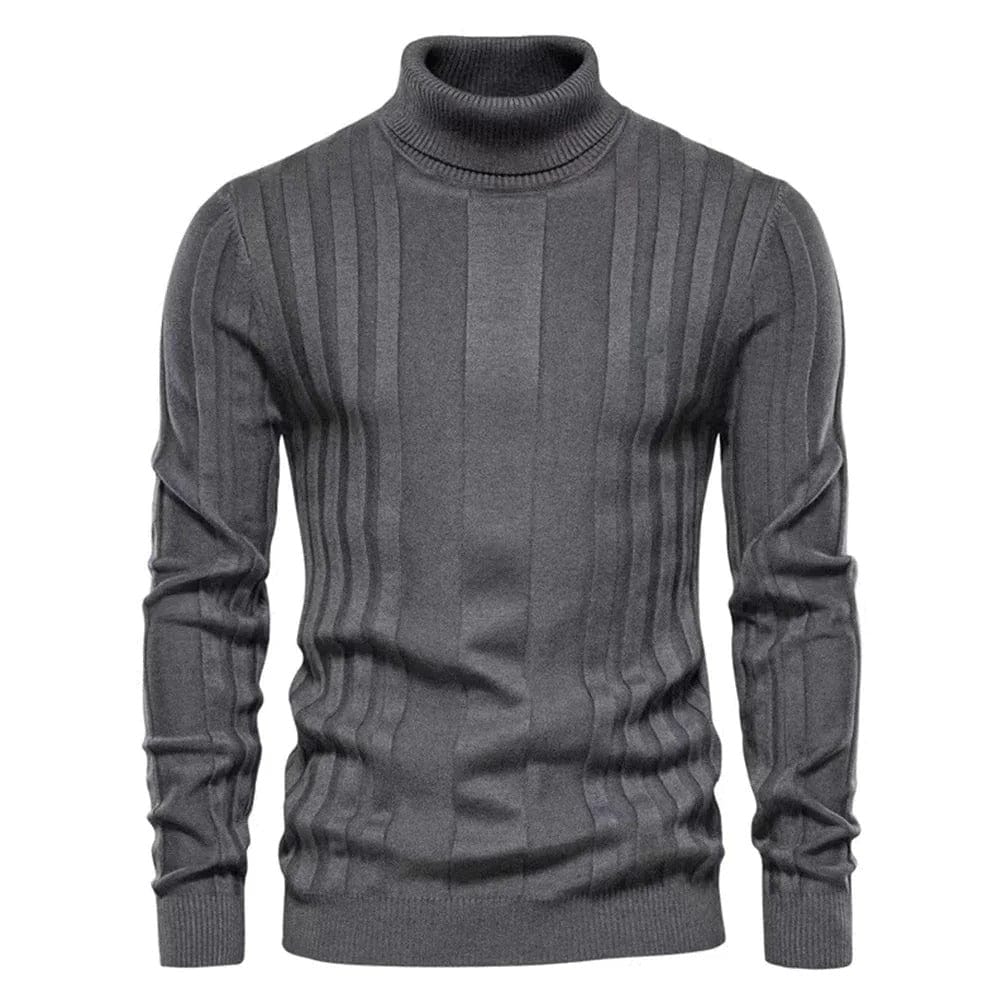 Jeremy - Men's Turtleneck Sweater - Classic - Modern Style - Ideal for Winter