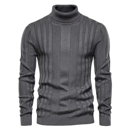 Jeremy - Men's Turtleneck Sweater - Classic - Modern Style - Ideal for Winter