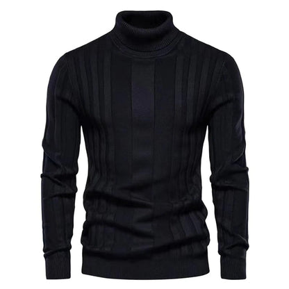 Men's Slim Fit Turtleneck Knit Jumper | Ideal for Winter