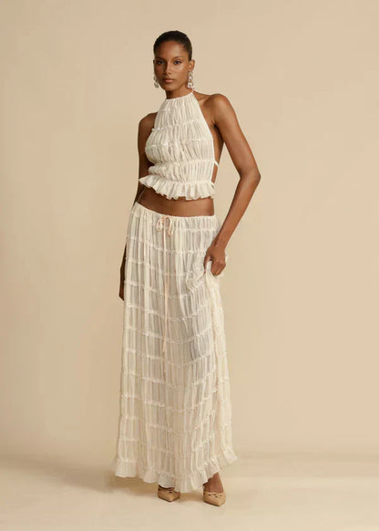 Women's Relaxed Bohemian Two-Piece Set with Flattering Fit